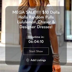 $10 Dolla Holla!! Lululemon, NWT Chaser PLUS Designer Dresses and MORE!! 4PM CST